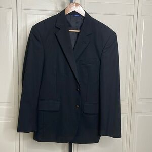 Arrow Suit Jacket Aroflex Men’s Blazer Black 2 Button Wool Blend Size 40S